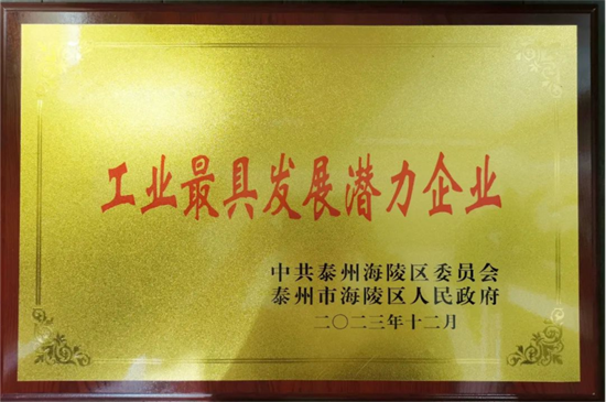 【喜報】好潤集團榮獲海陵區(qū)工業(yè)最具發(fā)展?jié)摿Κ勴棧?></div>
                            <div   id=